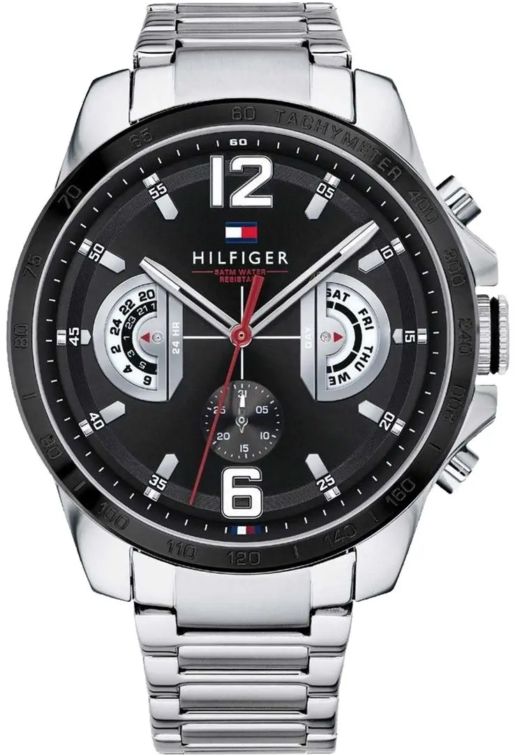 Ceas de mana Tommy Hilfiger Decker 1791472 (Silver/Black)