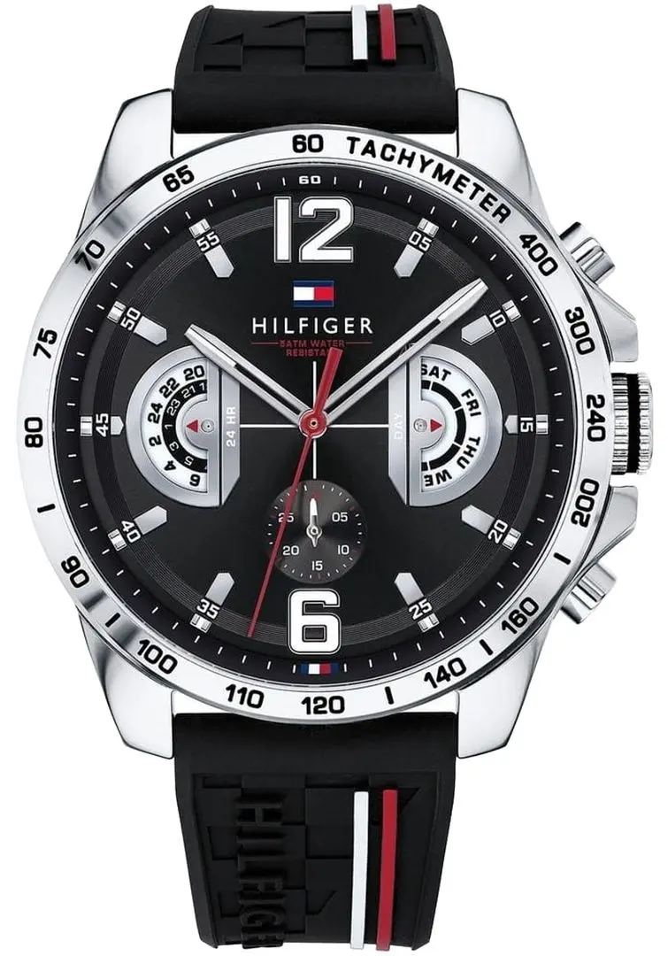 Ceas de mana Tommy Hilfiger Decker 1791473 (Black/Silver)