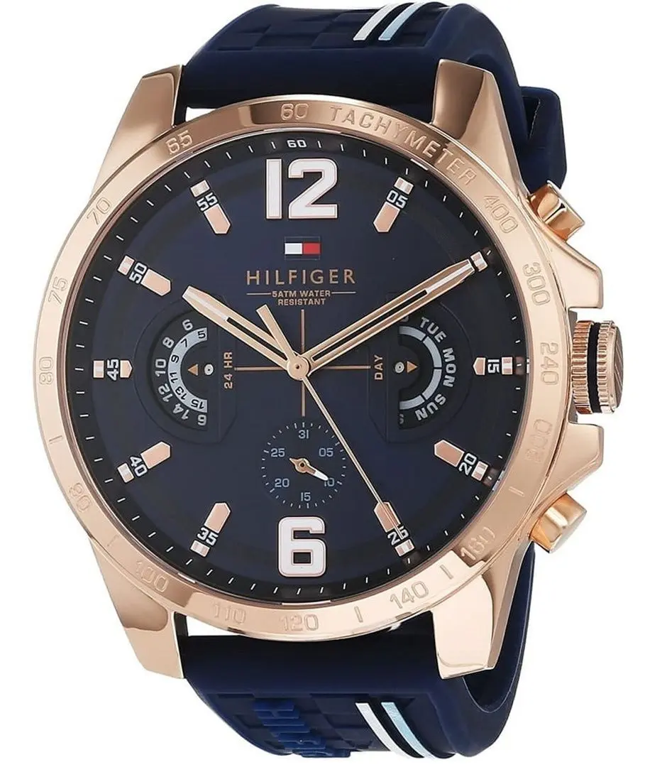 Ceas de mana Tommy Hilfiger Decker 1791474 (Blue/Rose Gold) - 2