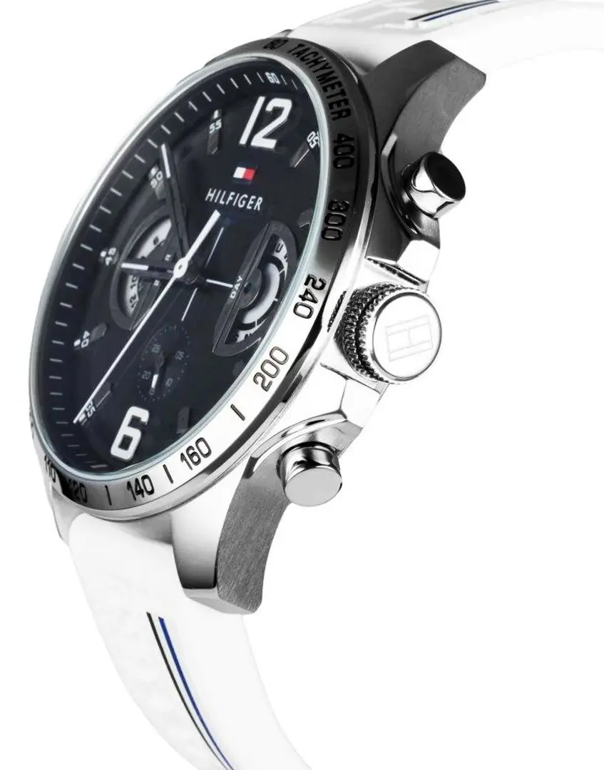 Ceas de mana Tommy Hilfiger Decker 1791475 (White/Silver) - 3