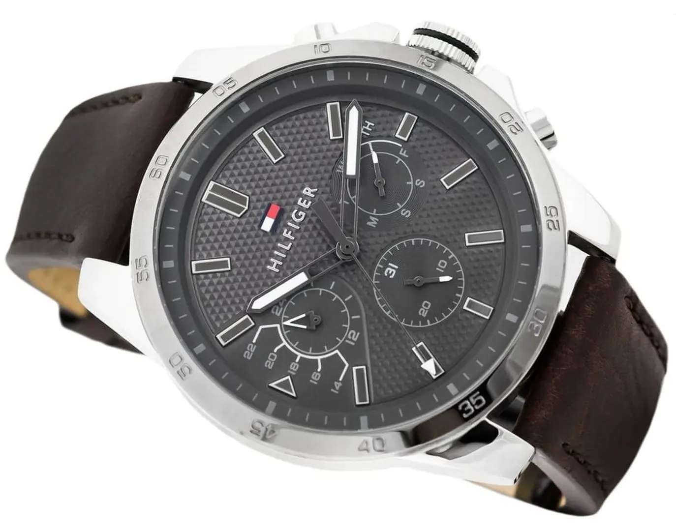 Наручные часы Tommy Hilfiger Decker 1791562 (Dark Brown/Silver) - 2