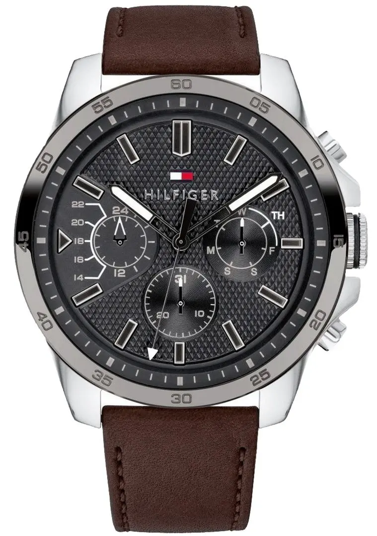 Наручные часы Tommy Hilfiger Decker 1791562 (Dark Brown/Silver)