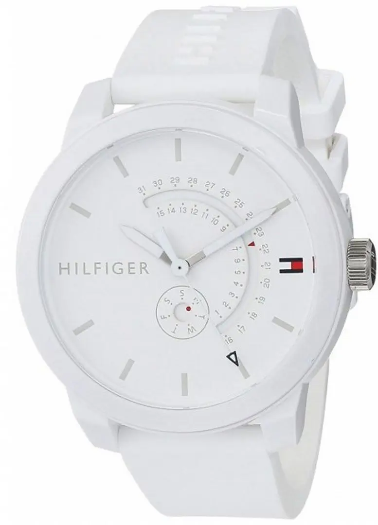 Ceas de mana Tommy Hilfiger Denim 1791481 (White) - 2