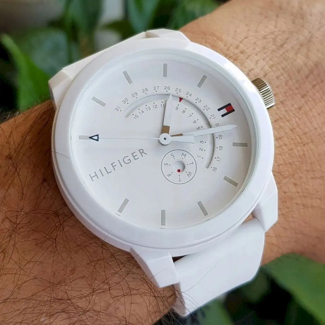 Ceas de mana Tommy Hilfiger Denim 1791481 (White) - 3