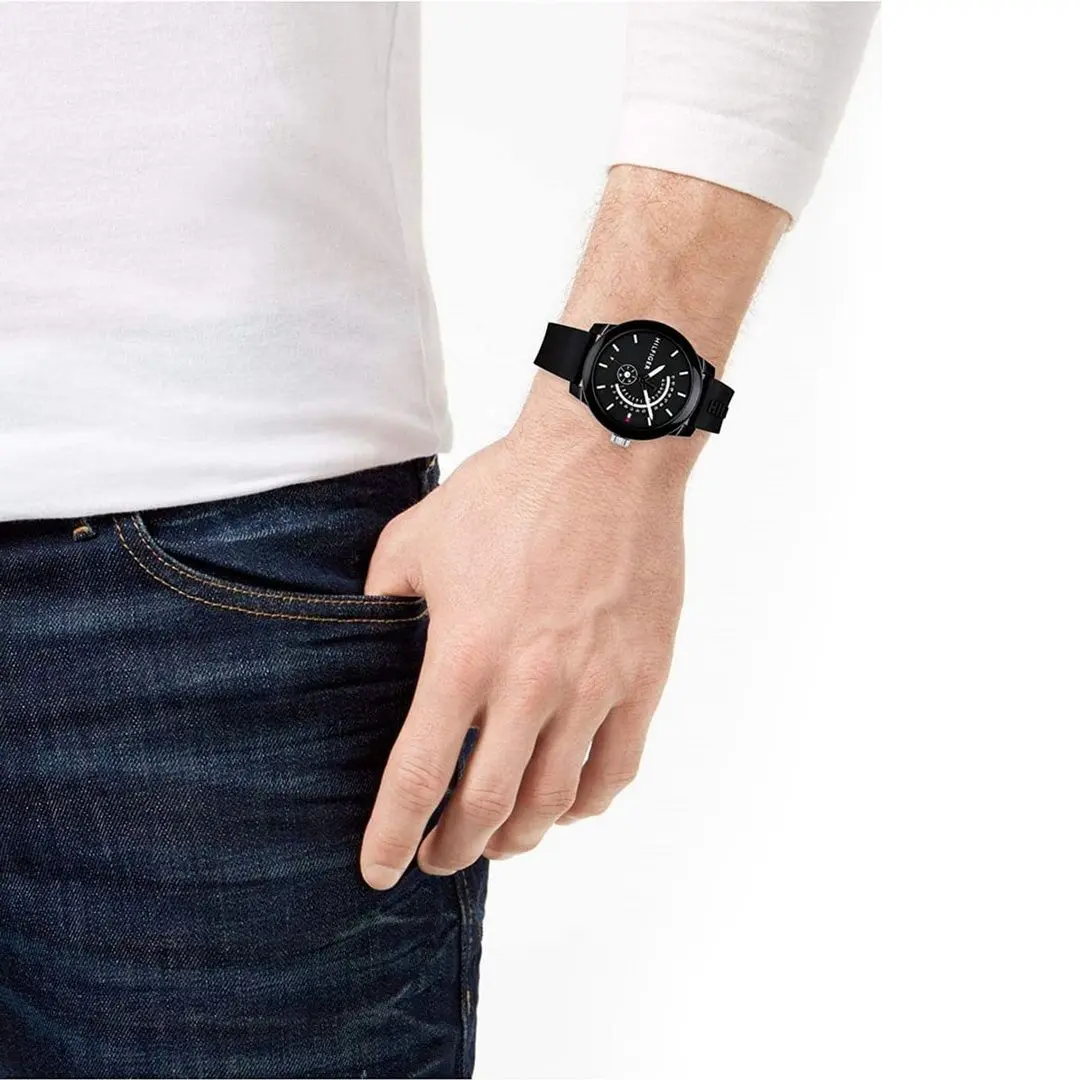 Ceas de mana Tommy Hilfiger Denim 1791483 (Black) - 8