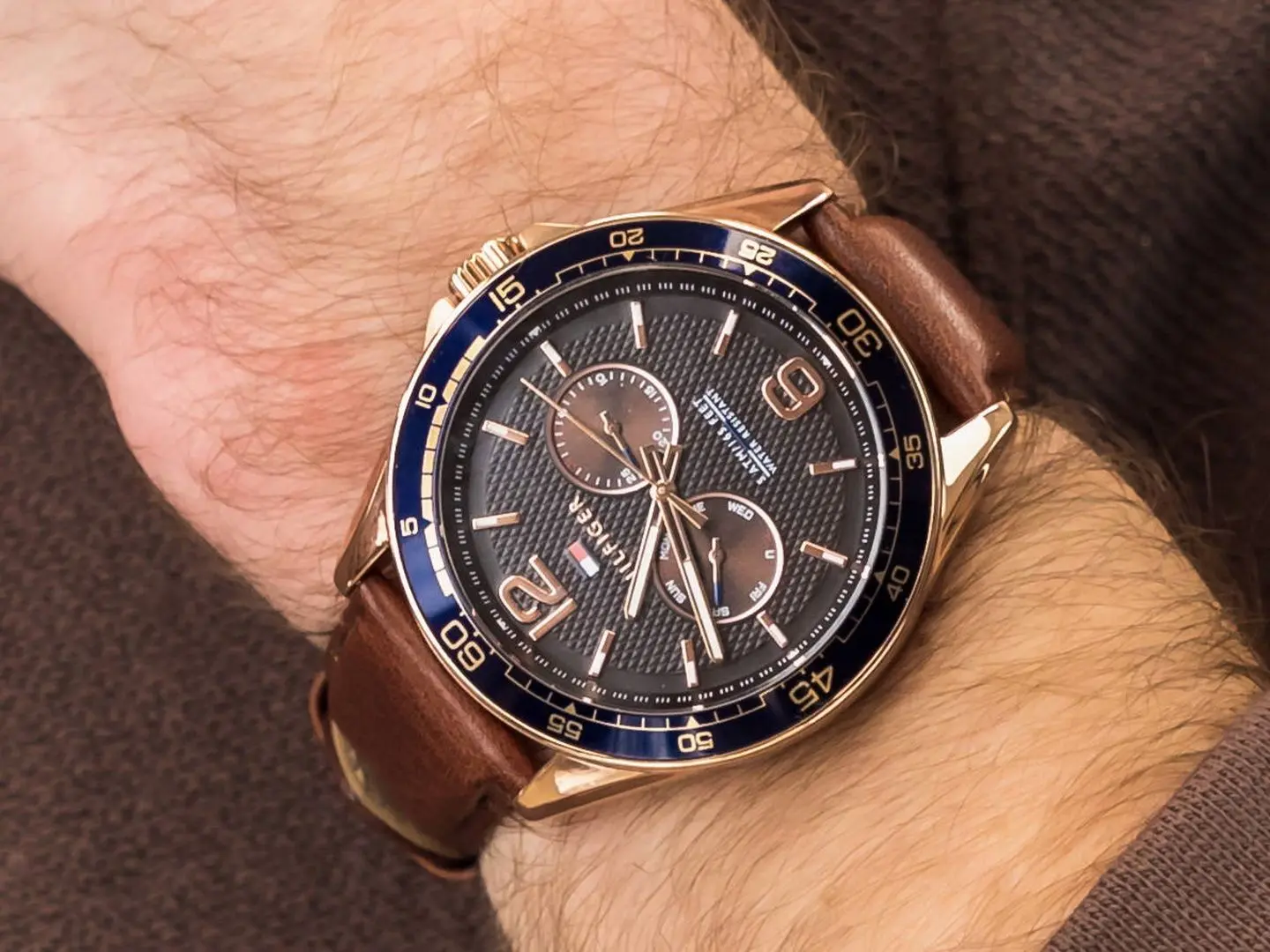 Ceas de mana Tommy Hilfiger Erik 1791367 (Brown/Rose Gold) - 5