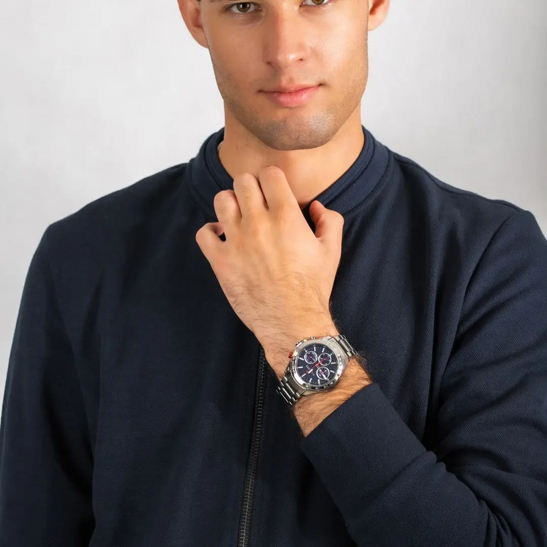 Наручные часы Tommy Hilfiger Hudson 1791228 (Silver/Blue) - 6