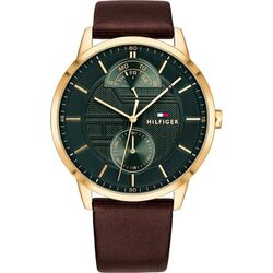 Ceas de mana Tommy Hilfiger Hunter 1791607 (Brown/Gold)