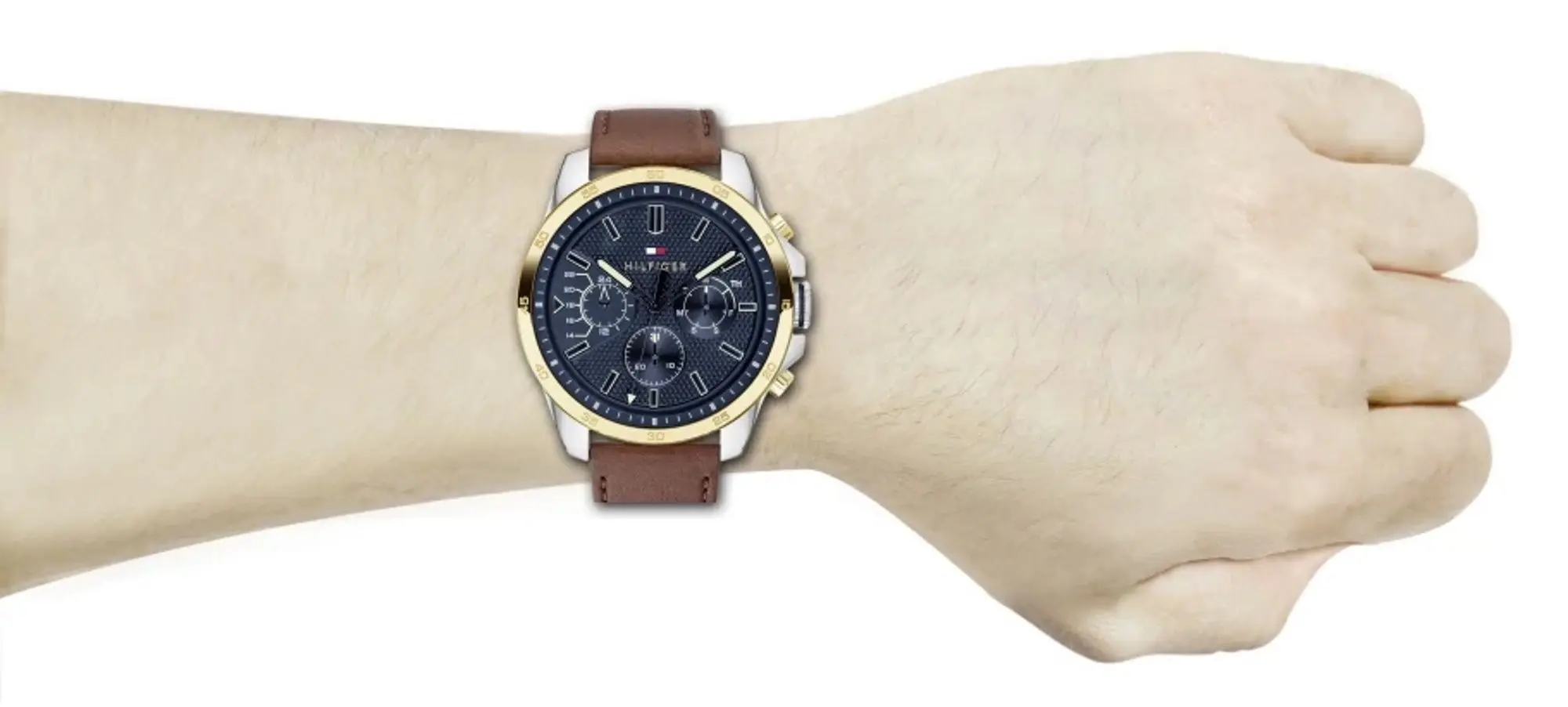 Ceas de mana Tommy Hilfiger Hunter 1791607 (Brown/Gold) - 4