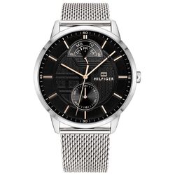 Ceas de mana Tommy Hilfiger Hunter 1791610 (Silver/Black)
