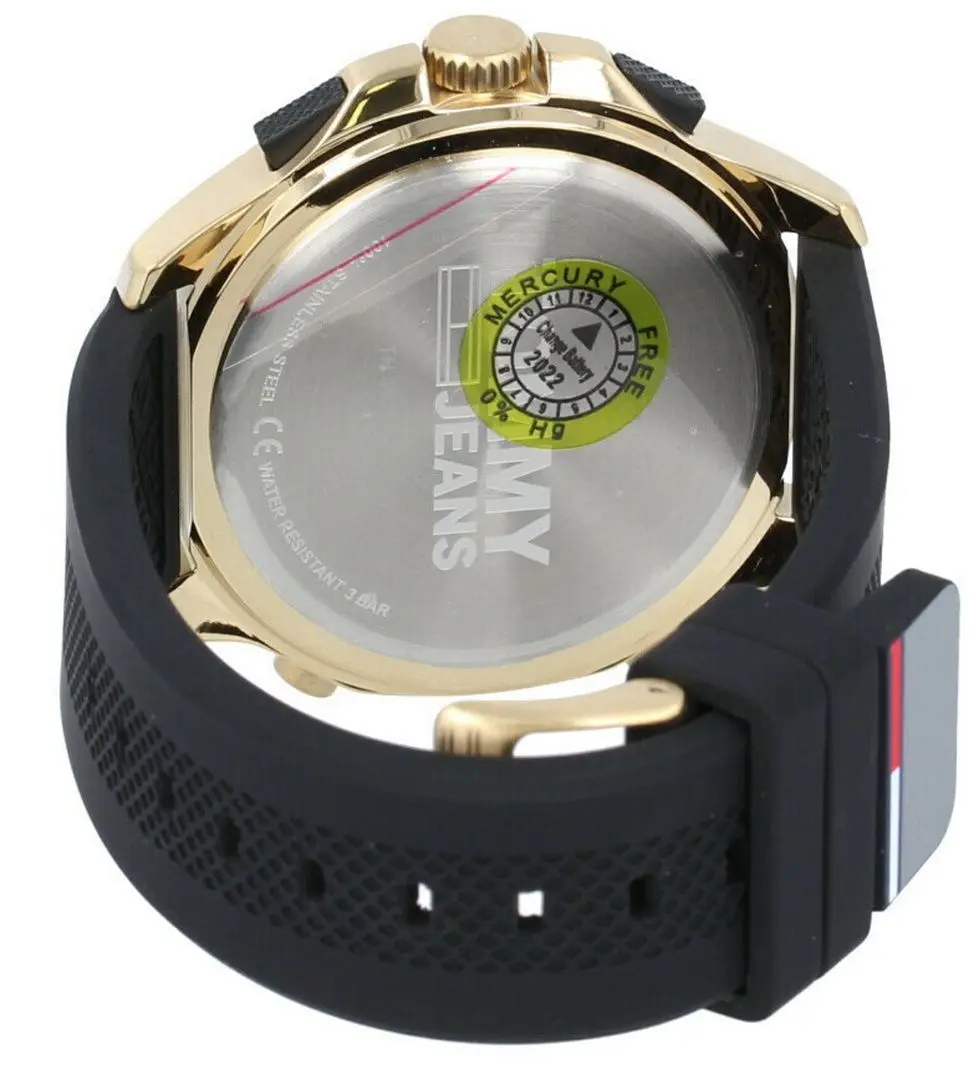 Ceas de mana Tommy Hilfiger Jeans 1791762 (Black/Gold) - 4
