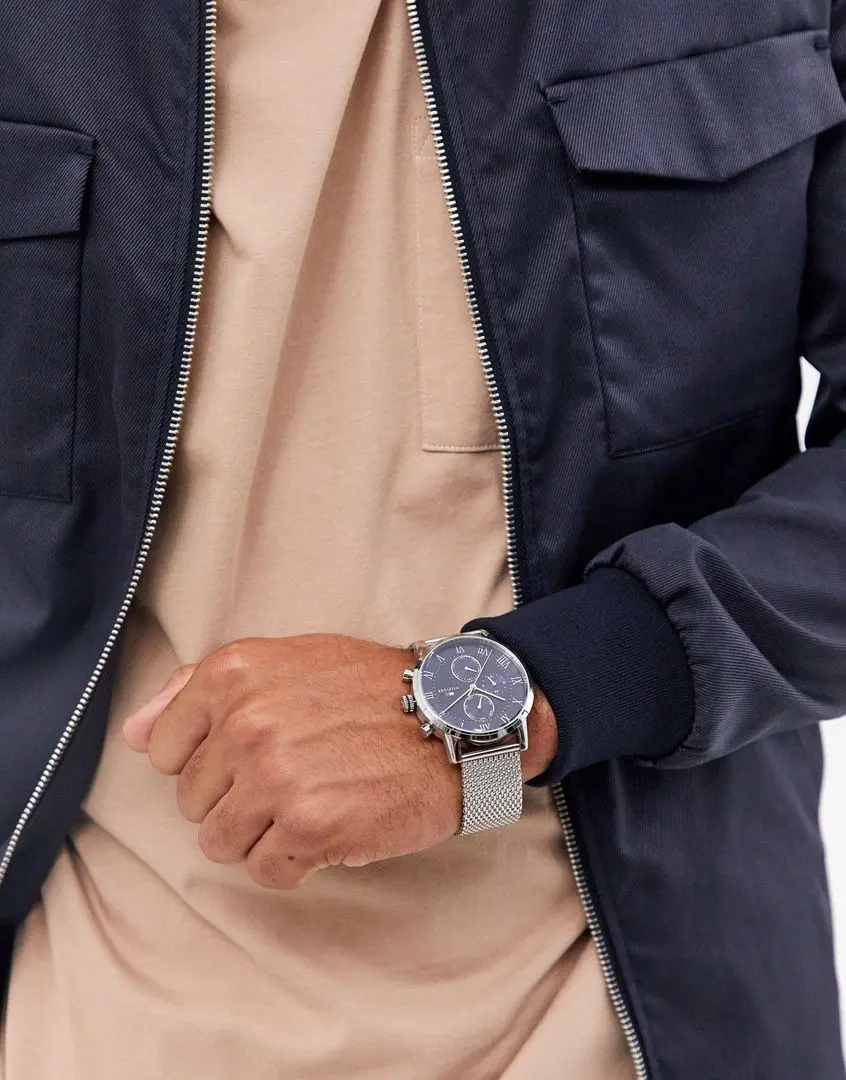 Наручные часы Tommy Hilfiger Kane 1791398 (Silver/Blue) - 6