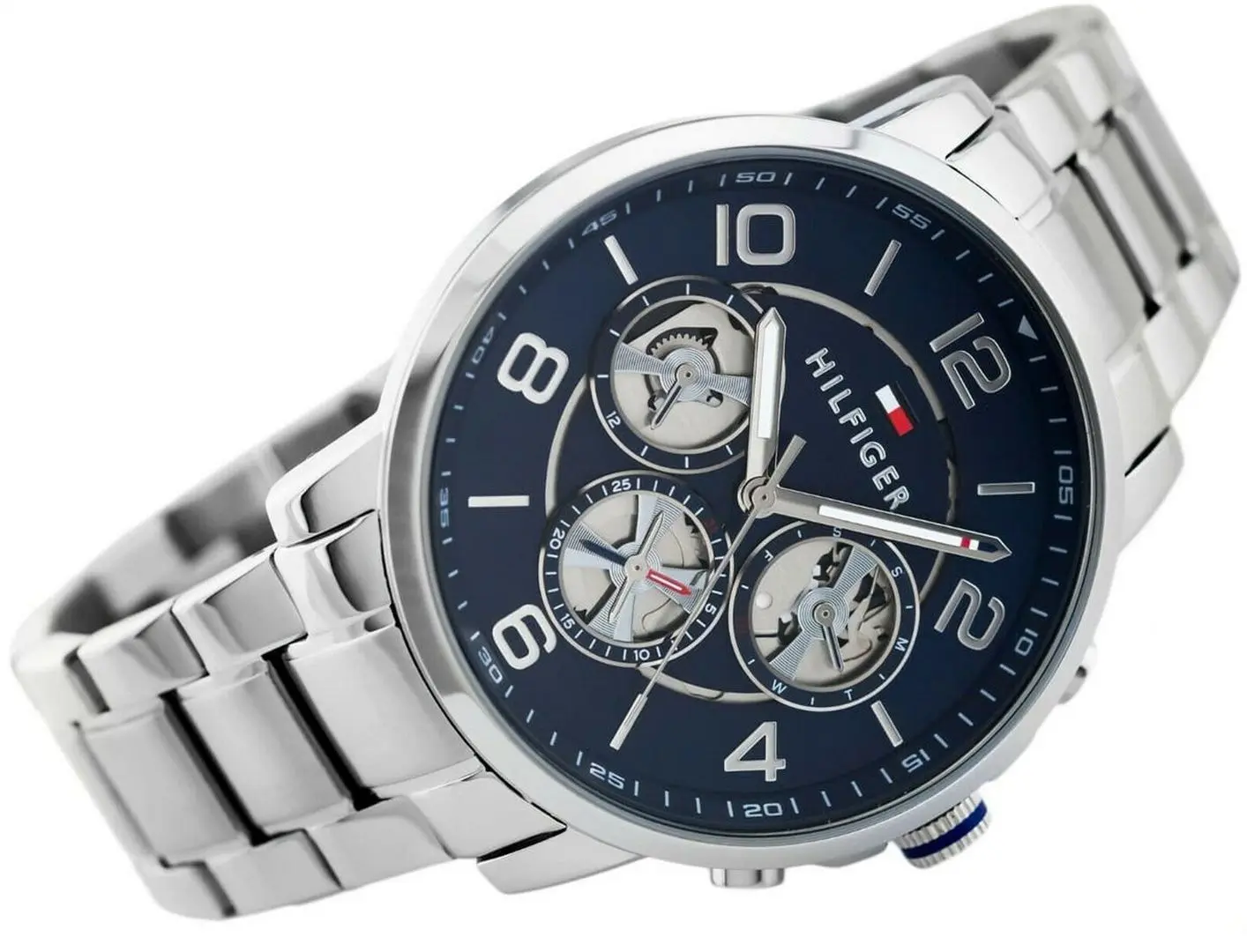 Наручные часы Tommy Hilfiger Keagan 1791293 (Silver/Blue) - 3