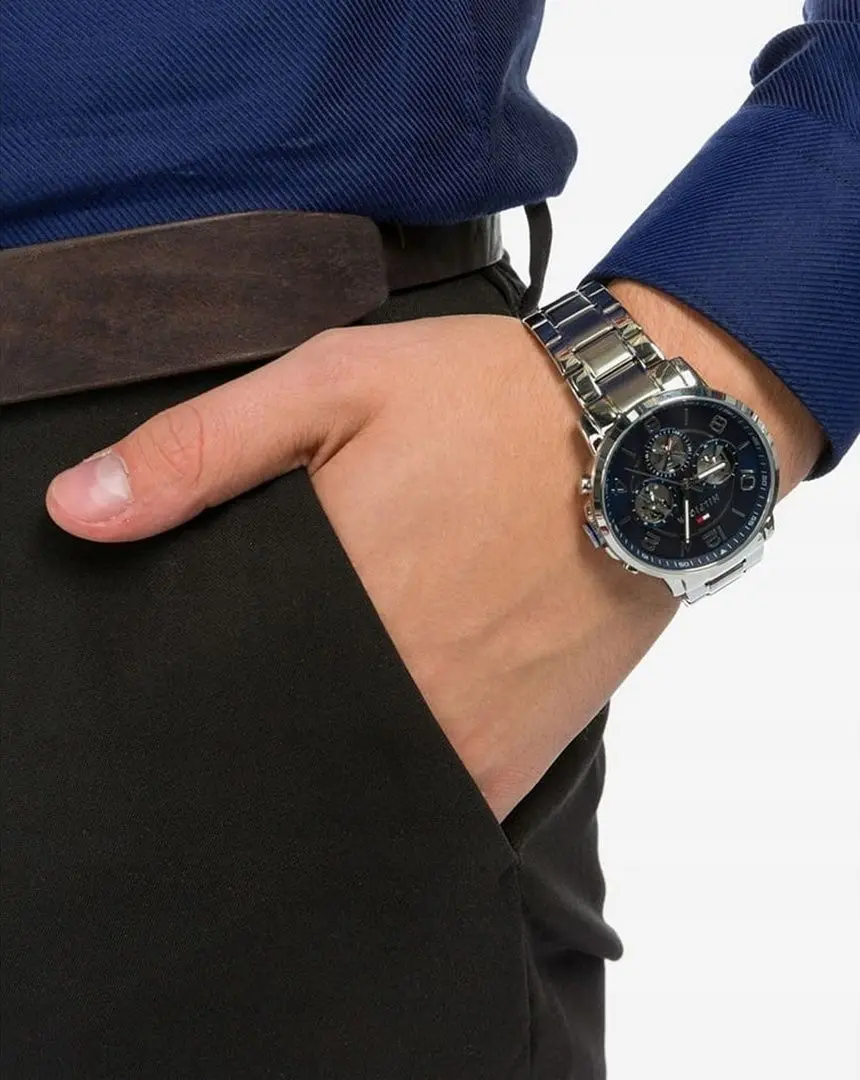 Наручные часы Tommy Hilfiger Keagan 1791293 (Silver/Blue) - 8