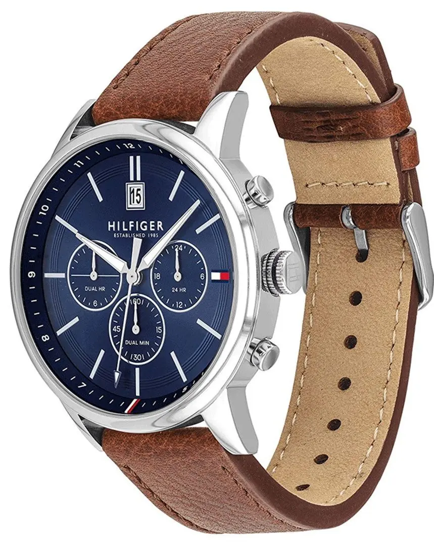 Ceas de mana Tommy Hilfiger Kyle 1791629 (Brown/Silver) - 2