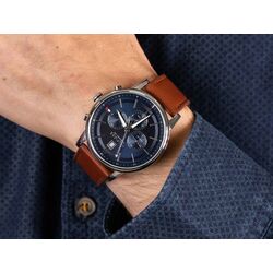 Ceas de mana Tommy Hilfiger Kyle 1791629 (Brown/Silver) Thumb