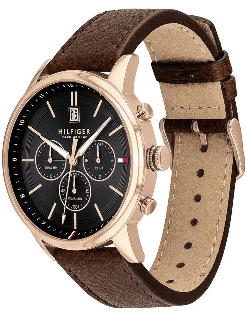 Ceas de mana Tommy Hilfiger Kyle 1791631 (Brown/Rose Gold) - 2
