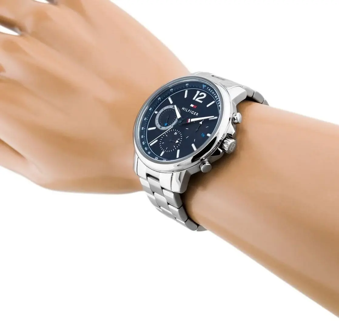 Наручные часы Tommy Hilfiger Landon 1791534 (Silver/Blue) - 5