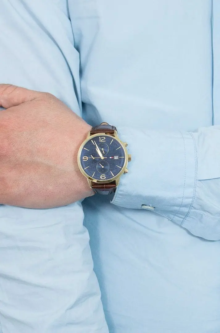 Ceas de mana Tommy Hilfiger Liam 1710359 (Brown/Blue) - 4