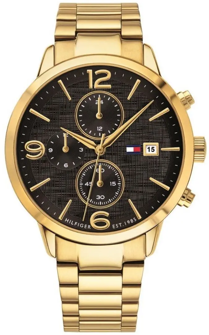 Ceas de mana Tommy Hilfiger Liam 1710362 (Gold/Black)