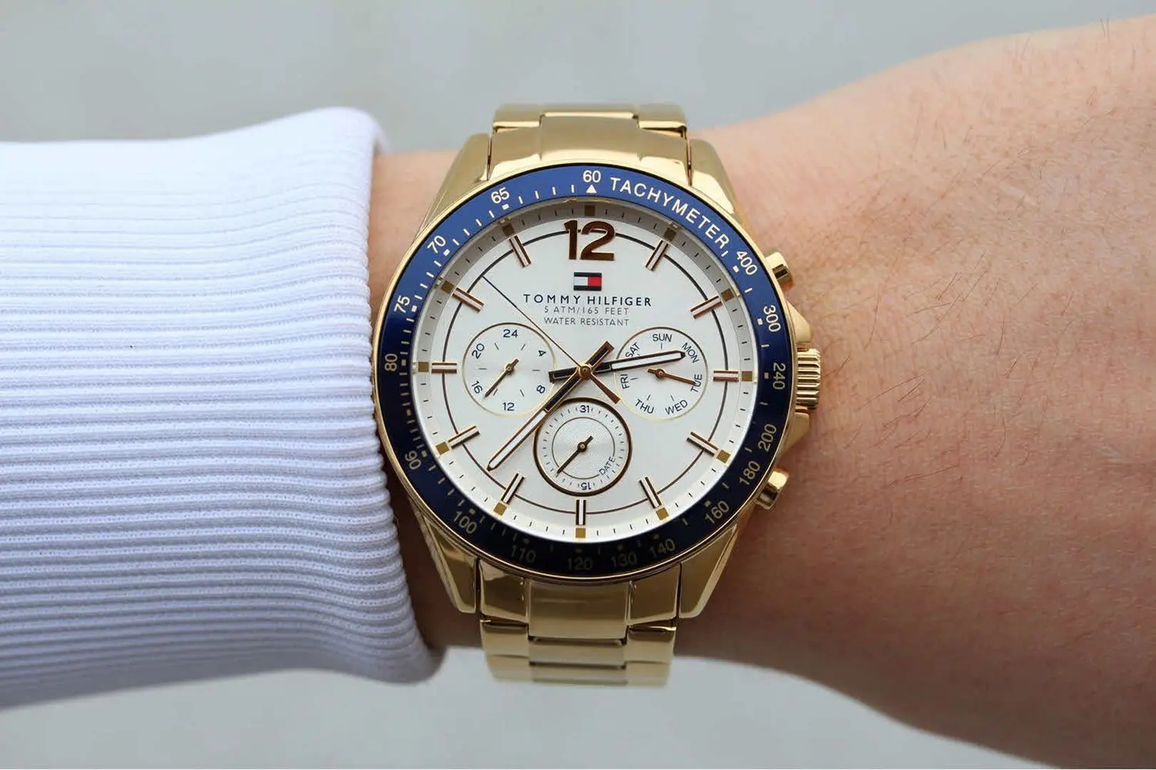 Наручные часы Tommy Hilfiger Luke 1791121 (Gold/Blue) - 4