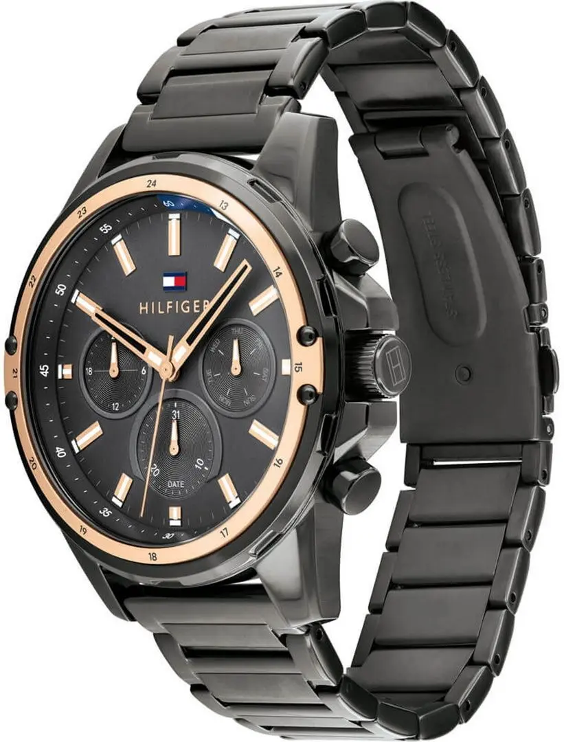 Ceas de mana Tommy Hilfiger Mason 1791790 (Grey/Rose Gold) - 2