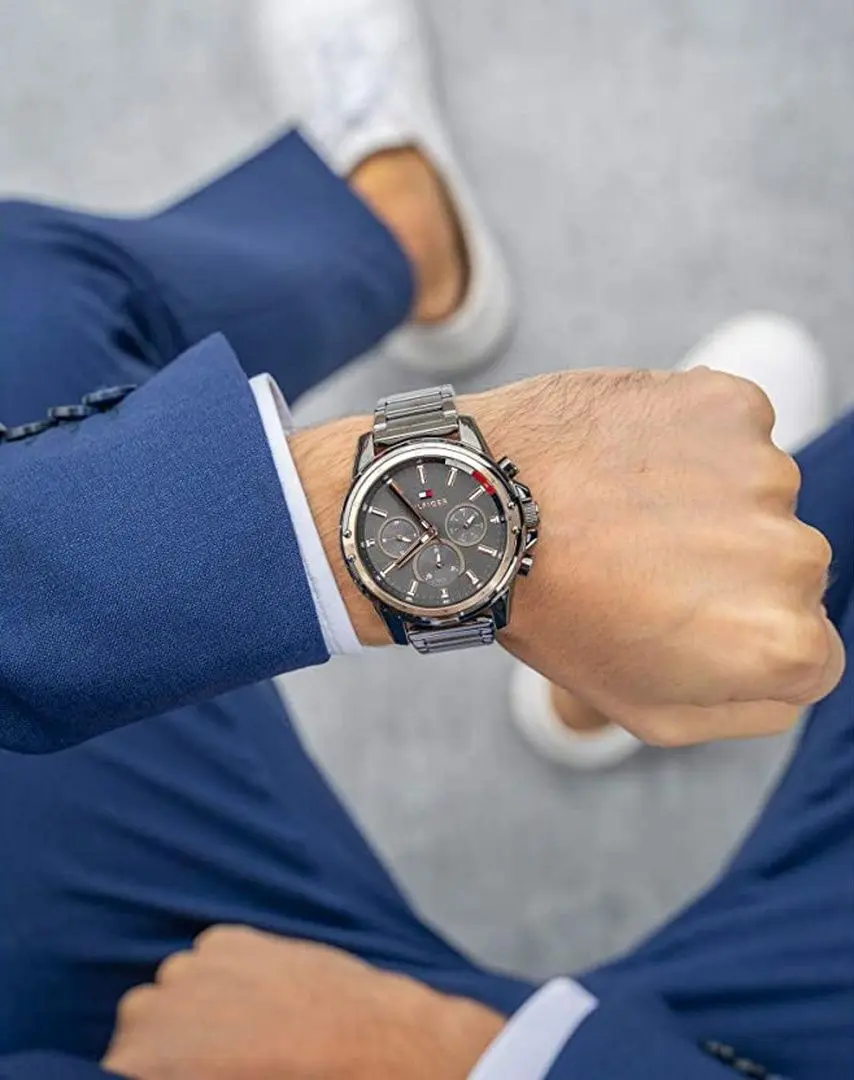 Ceas de mana Tommy Hilfiger Mason 1791790 (Grey/Rose Gold) - 5