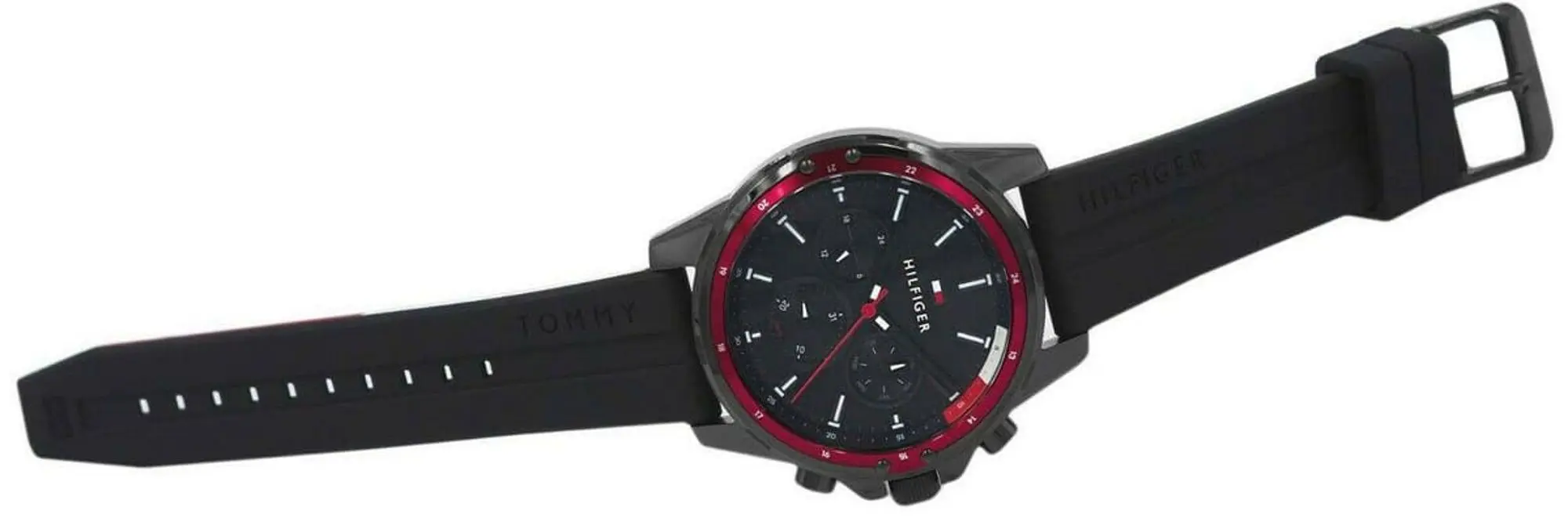 Ceas de mana Tommy Hilfiger Mason 1791793 (Black/Red) - 5