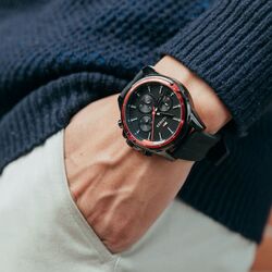 Ceas de mana Tommy Hilfiger Mason 1791793 (Black/Red) Thumb