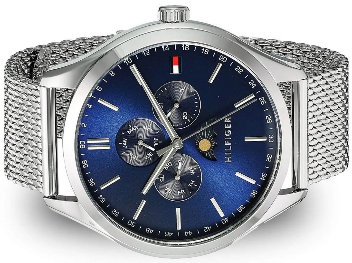 Наручные часы Tommy Hilfiger Oliver 1791302 (Silver/Blue) - 3