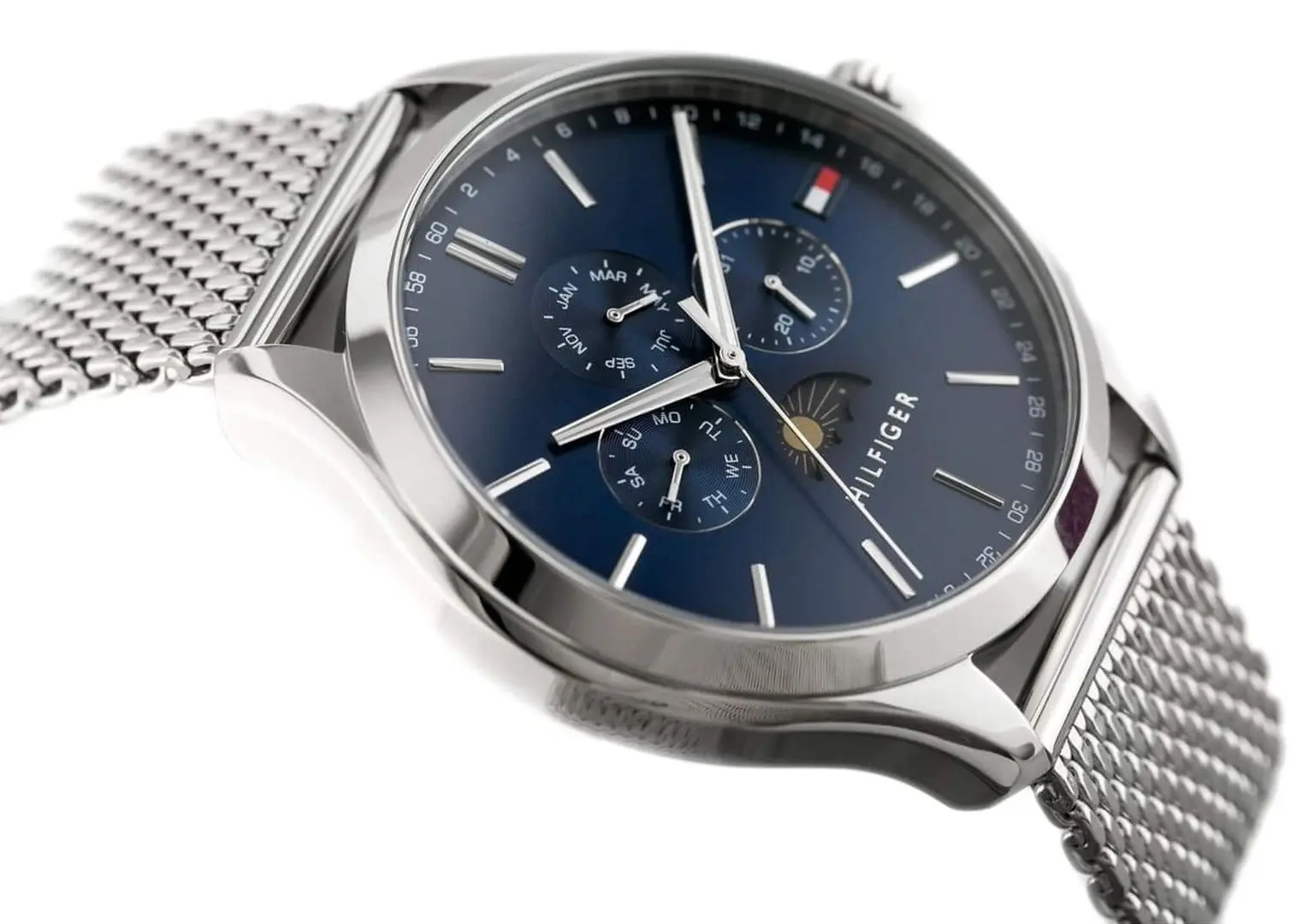 Наручные часы Tommy Hilfiger Oliver 1791302 (Silver/Blue) - 4