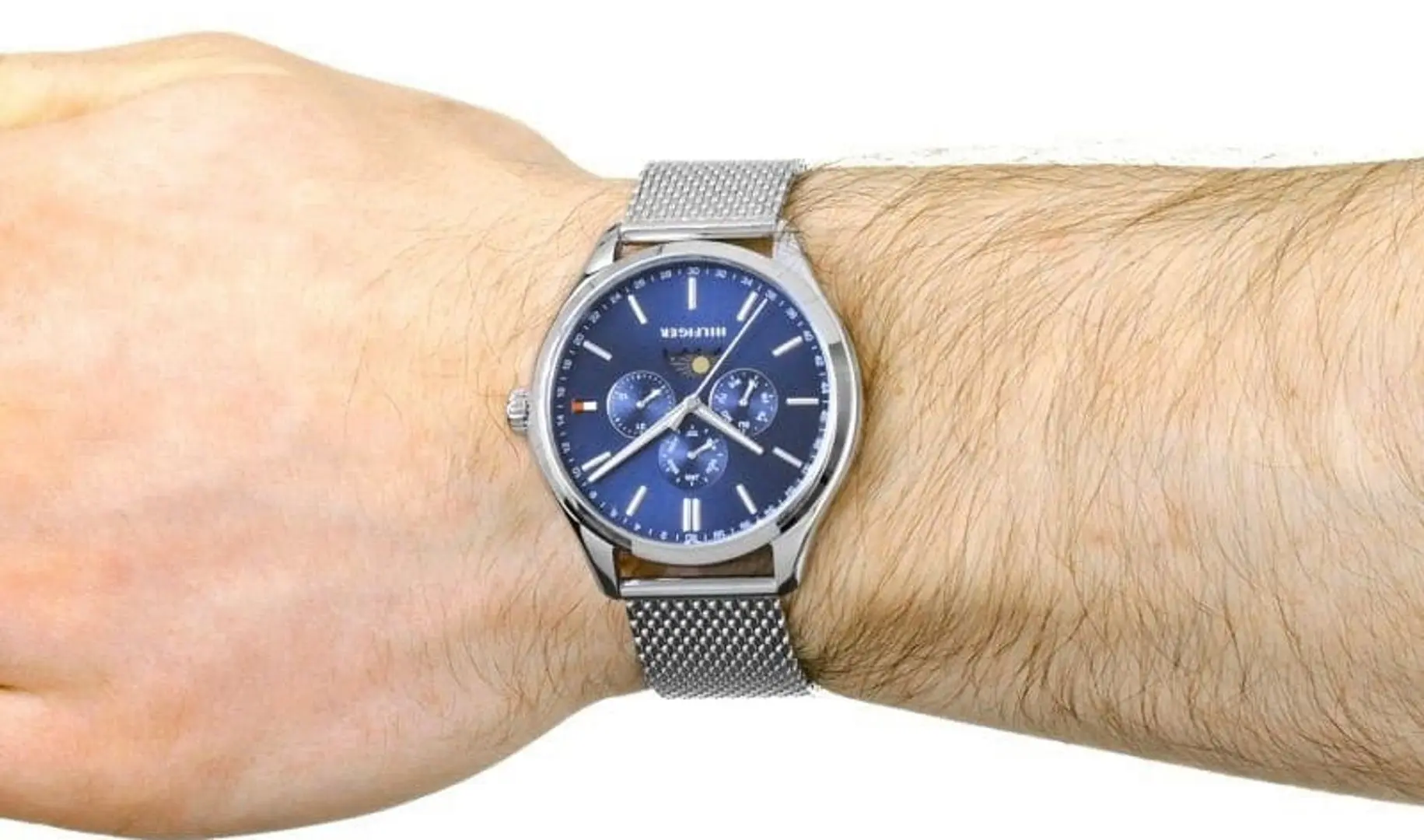 Наручные часы Tommy Hilfiger Oliver 1791302 (Silver/Blue) - 6