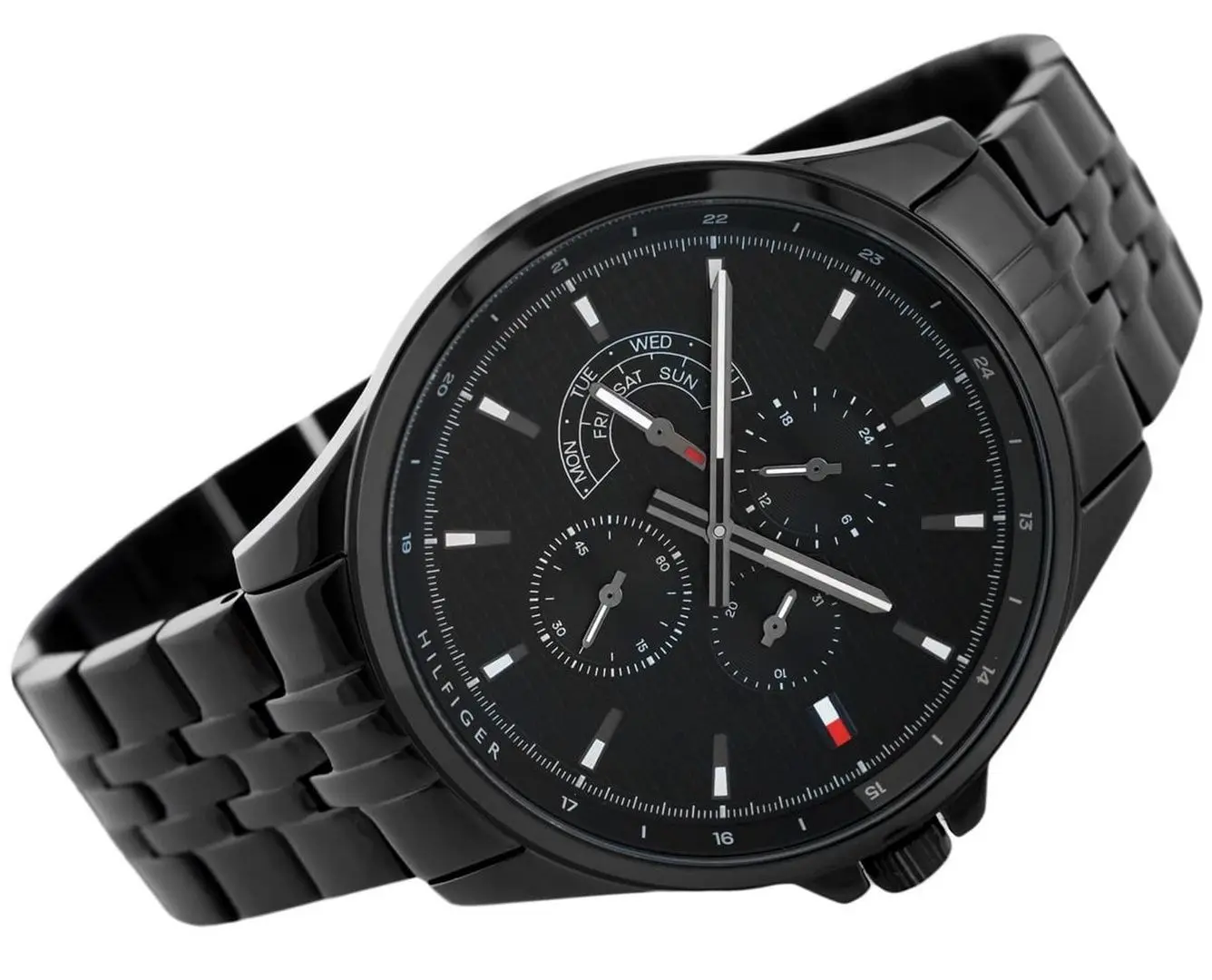 Ceas de mana Tommy Hilfiger Shawn 1791611 (Black) - 3