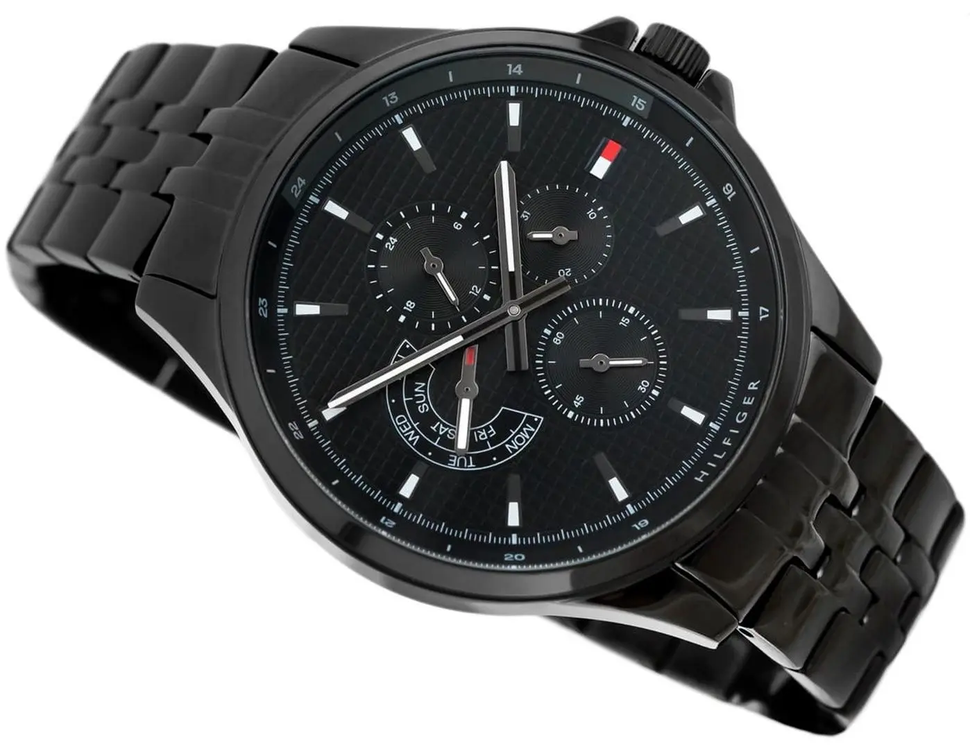 Ceas de mana Tommy Hilfiger Shawn 1791611 (Black) - 4