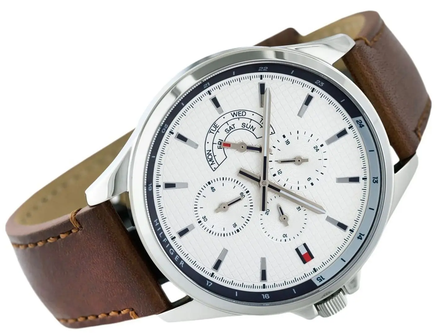 Ceas de mana Tommy Hilfiger Shawn 1791614 (Brown/Silver) - 3