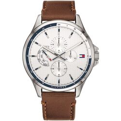 Ceas de mana Tommy Hilfiger Shawn 1791614 (Brown/Silver)