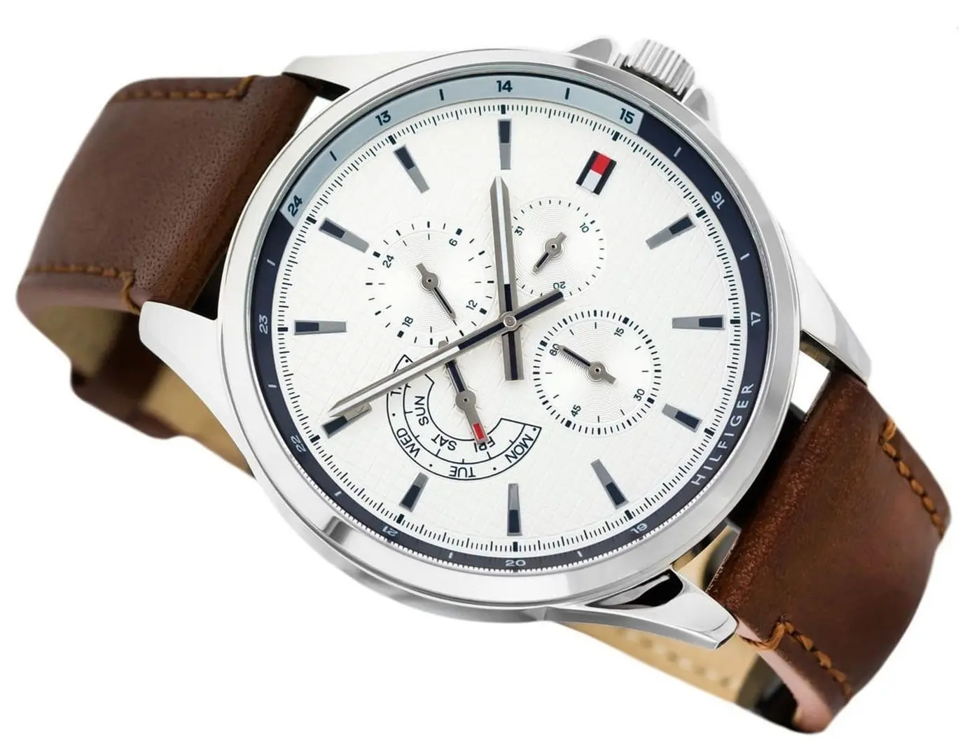 Ceas de mana Tommy Hilfiger Shawn 1791614 (Brown/Silver) - 4