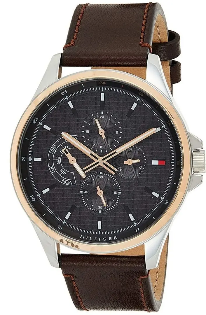 Ceas de mana Tommy Hilfiger Shawn 1791615 (Dark Brown/Rose Gold) - 2