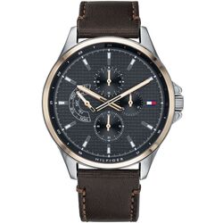 Ceas de mana Tommy Hilfiger Shawn 1791615 (Dark Brown/Rose Gold)
