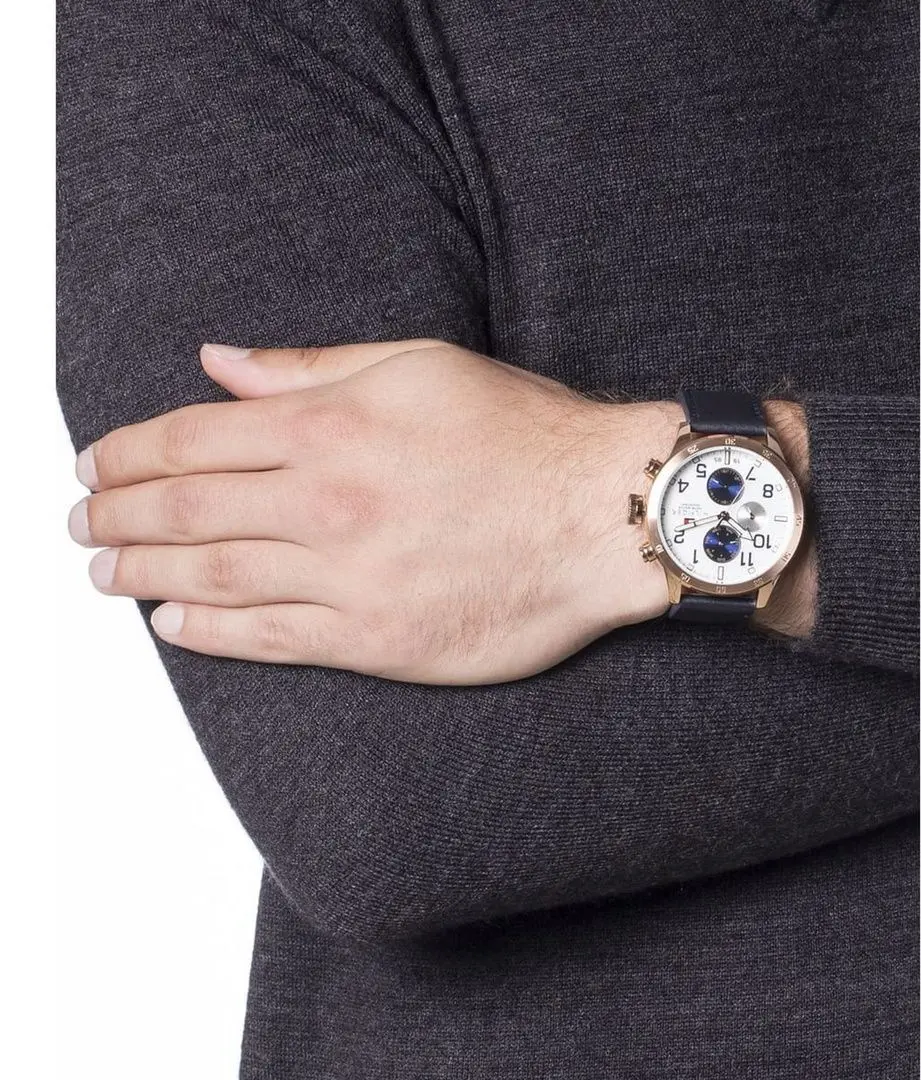 Наручные часы Tommy Hilfiger Trent 1791139 (Blue/Rose Gold) - 5
