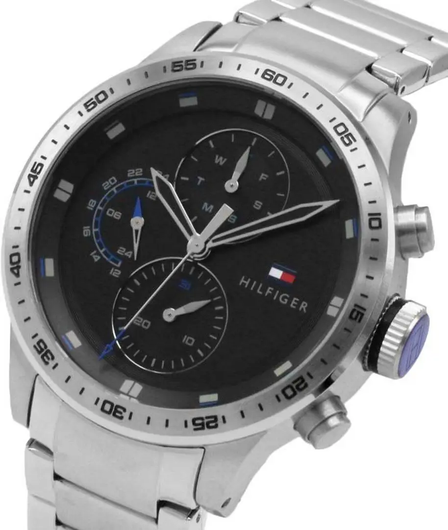 Ceas de mana Tommy Hilfiger Trent 1791805 (Silver/Black) - 2