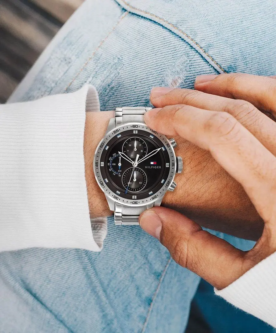 Ceas de mana Tommy Hilfiger Trent 1791805 (Silver/Black) - 4