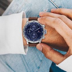 Ceas de mana Tommy Hilfiger Trent 1791807 (Brown/Silver) Thumb