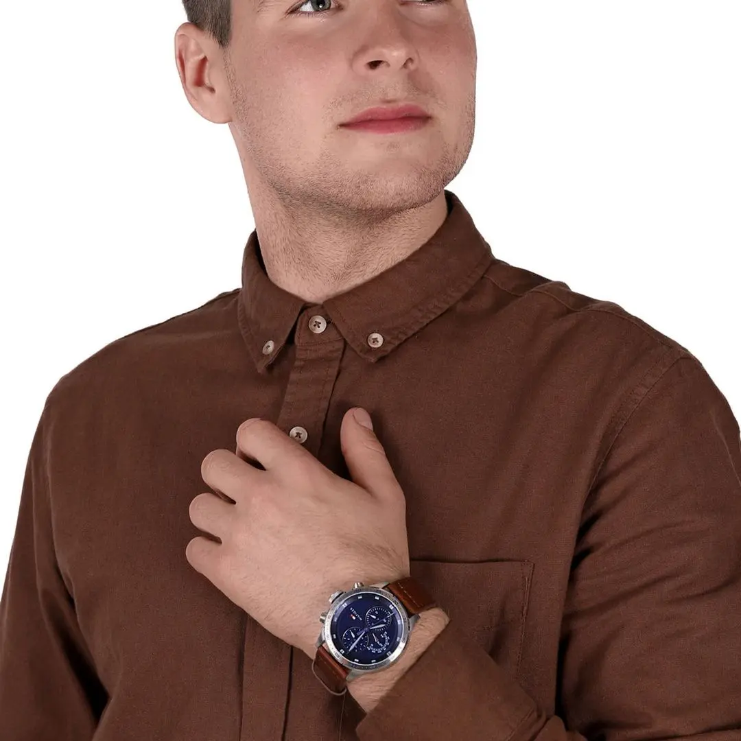 Ceas de mana Tommy Hilfiger Trent 1791807 (Brown/Silver) - 7