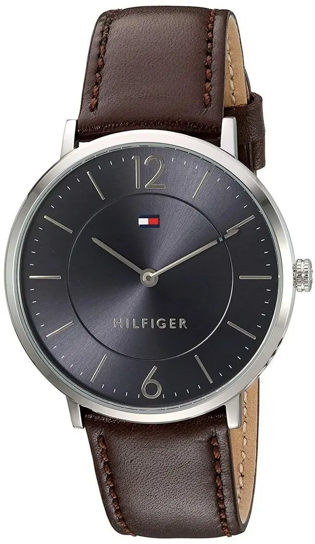 Ceas de mana Tommy Hilfiger Ultra Slim 1710352 (Brown/Silver)