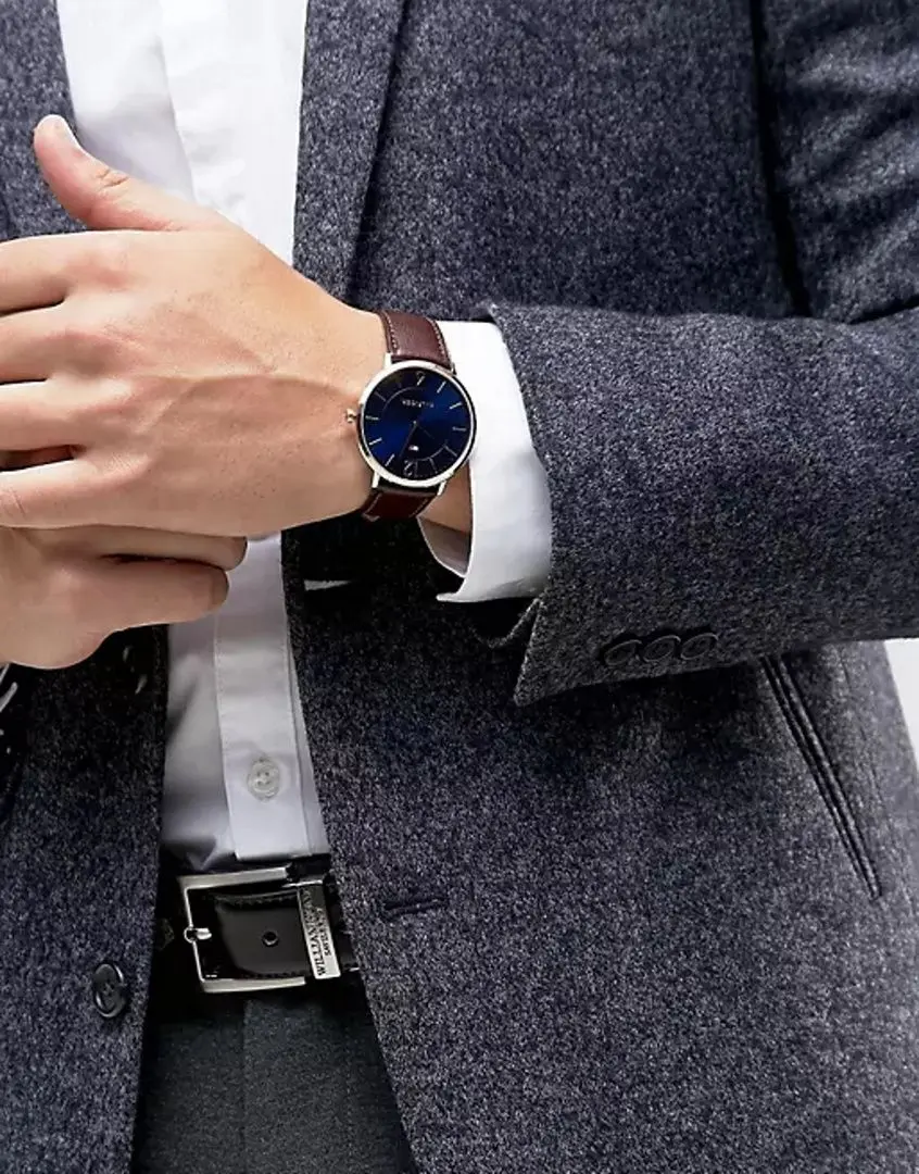 Ceas de mana Tommy Hilfiger Ultra Slim 1710354 (Brown/Blue) - 3