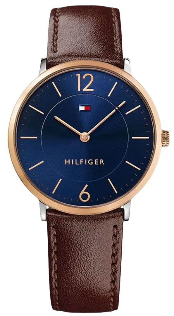 Ceas de mana Tommy Hilfiger Ultra Slim 1710354 (Brown/Blue)