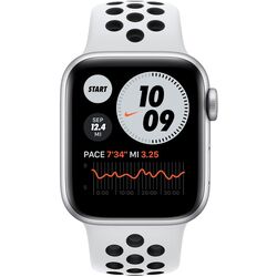 Ceas inteligent Apple Watch Nike SE GPS + Cellular 40mm Sport Band Pure Platinum/Black (Silver)
