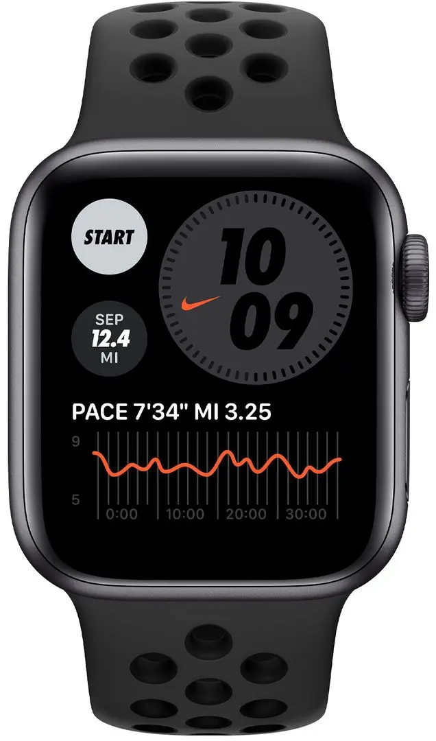 Смарт-часы Apple Watch Nike Series 6 GPS 40мм (Space Gray/Black)