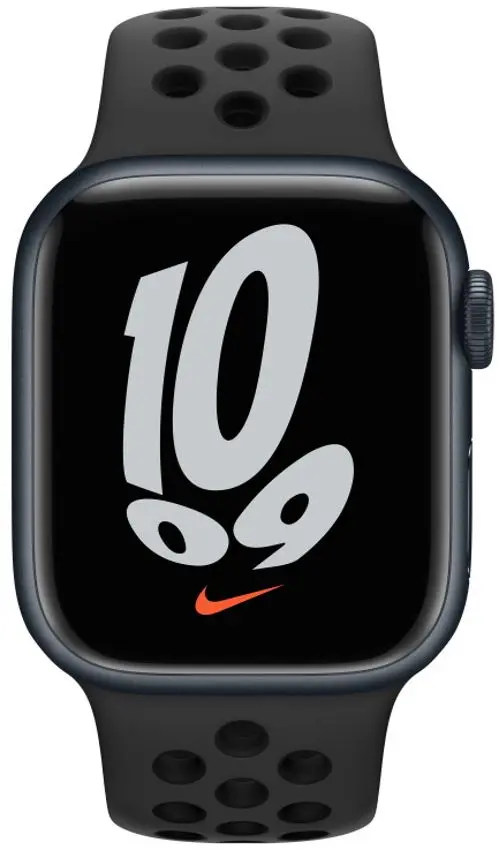 Ceas inteligent Apple Watch Nike Series 7 GPS 41mm Sport Band (Midnight/Anthracite)
